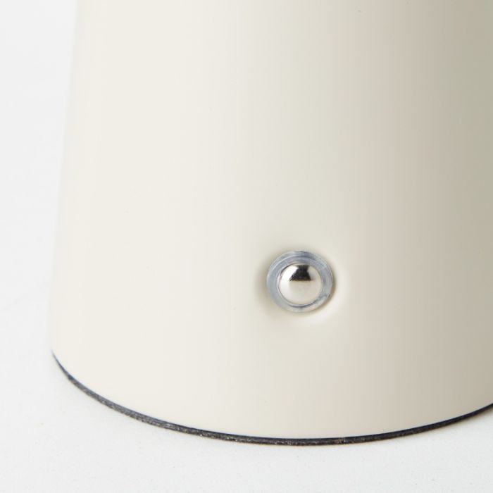 Lampe de table d'extérieur rechargeable beige moderne, Stig, 3W, 3000K LED, IP44, gradable en 3 étapes