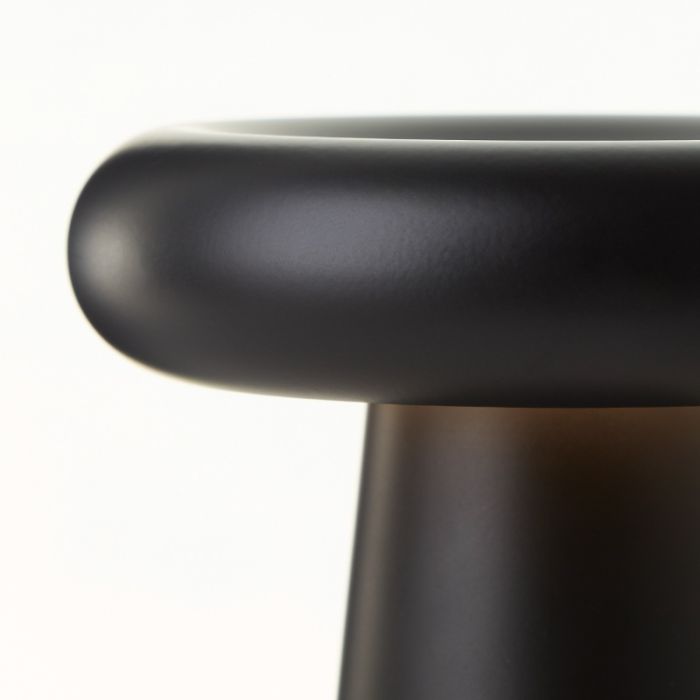 Lampe de table d'extérieur rechargeable noire moderne, Stig, 3W, 3000K LED, IP44, gradable en 3 étapes