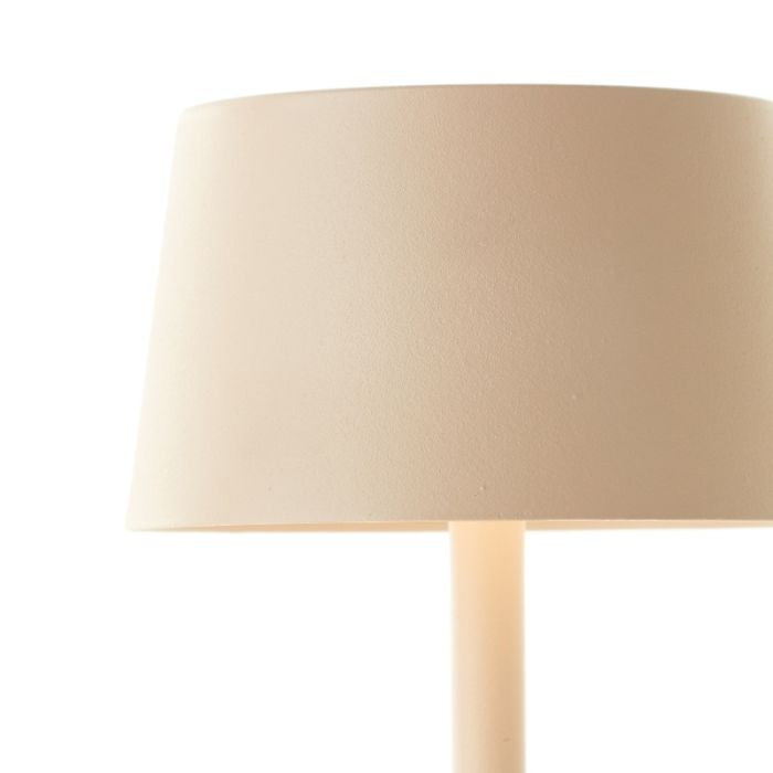 Lampe de table extérieur beige moderne, Petter, 2W, 3000K LED, IP44, gradable en 3 étapes