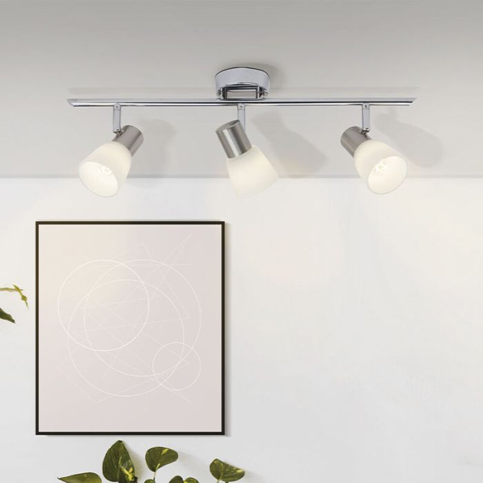 Spot plafond chromé en métal, Ziyana, 4W, 2700K LED