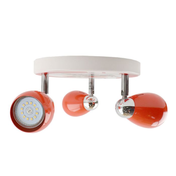 Spot plafond pour enfants rouge en métal, Vidal