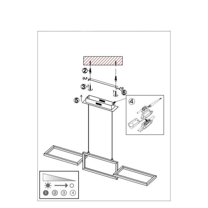 Suspension argentée moderne, Sara, 30W, 3000K LED