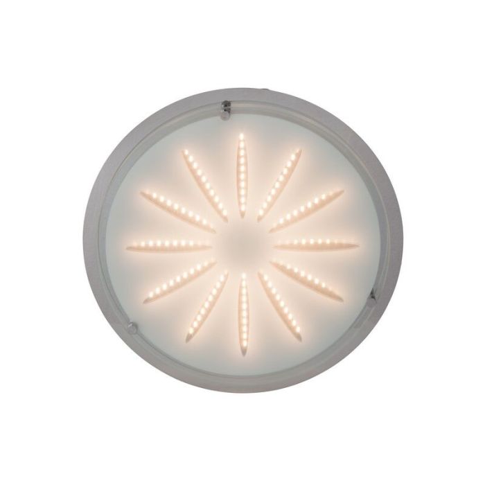 Applique murale chromée en verre, Danae, 15W, 3000K LED