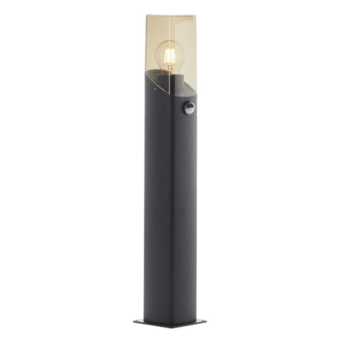 Lampadaire extérieur avec détecteur de mouvement gris moderne, Klasina, IP44