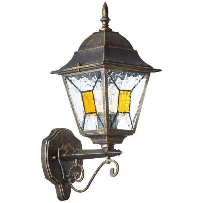 Luminaire extérieur couleur rouille classique, Levinus, IP44