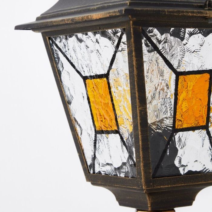 Luminaire extérieur couleur rouille classique, Levinus, IP44