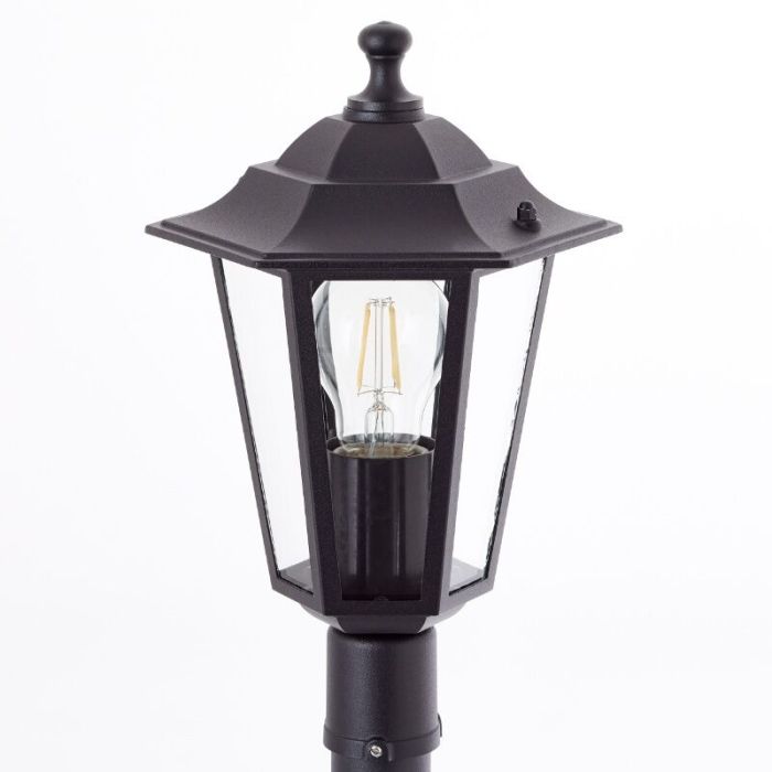 Luminaire extérieur noir classique, Radha, IP44