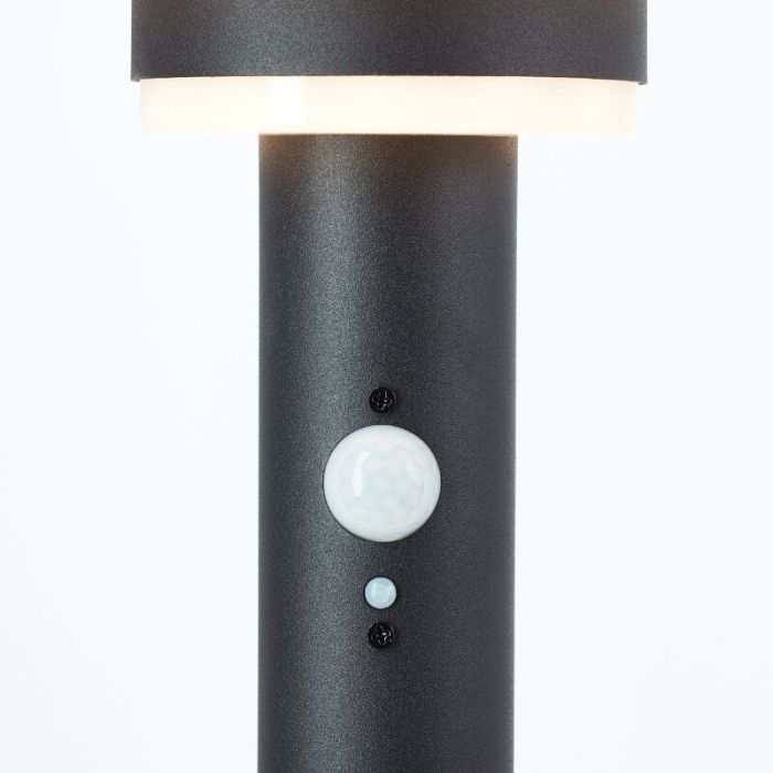 Lampadaire extérieur solaire noir moderne, Lonneke, 3W, 3000K LED, IP44