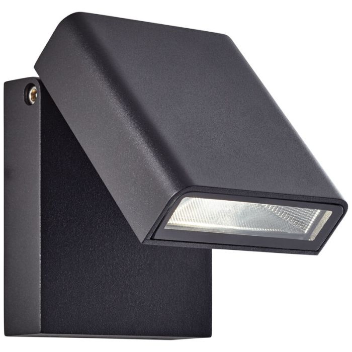 Luminaire extérieur noire moderne, Malte, 7W, 4000K LED, IP44