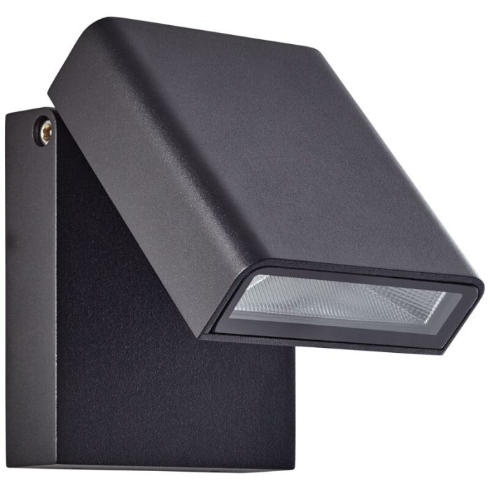 Luminaire extérieur noire moderne, Malte, 7W, 4000K LED, IP44