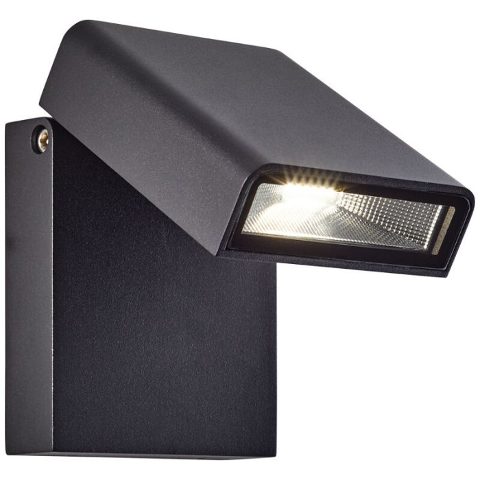 Luminaire extérieur noire moderne, Malte, 7W, 4000K LED, IP44