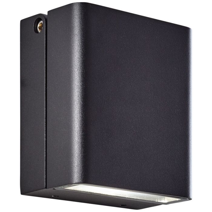 Luminaire extérieur noire moderne, Malte, 7W, 4000K LED, IP44