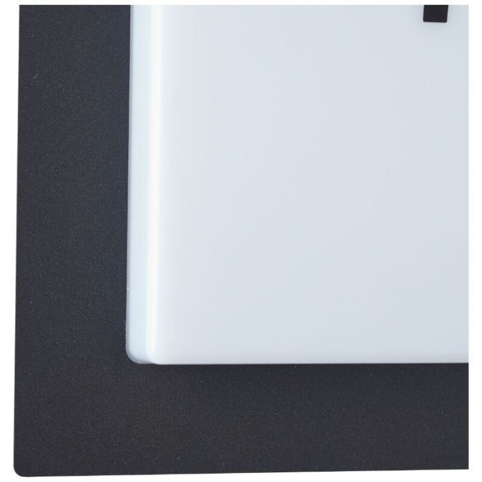Numéro de maison lumineux noir en aluminium, Nurcan, 15W, 3000K LED, IP44