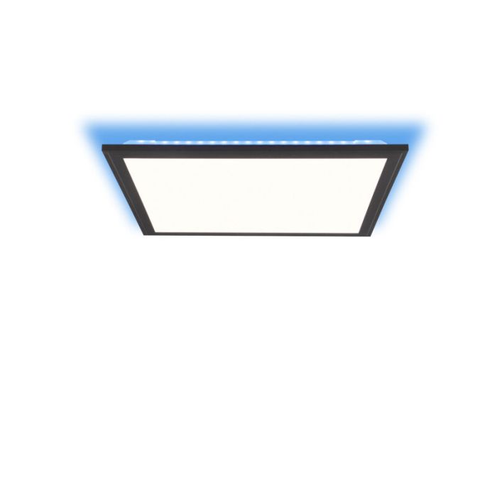 Panneau LED plafonnier noir moderne, Lisa, 25W, couleur réglable LED