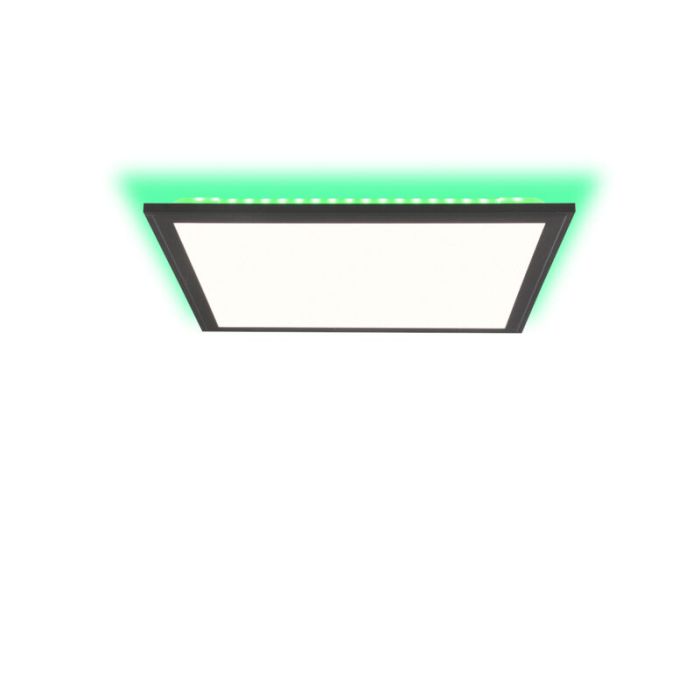 Panneau LED plafonnier noir moderne, Lisa, 25W, couleur réglable LED