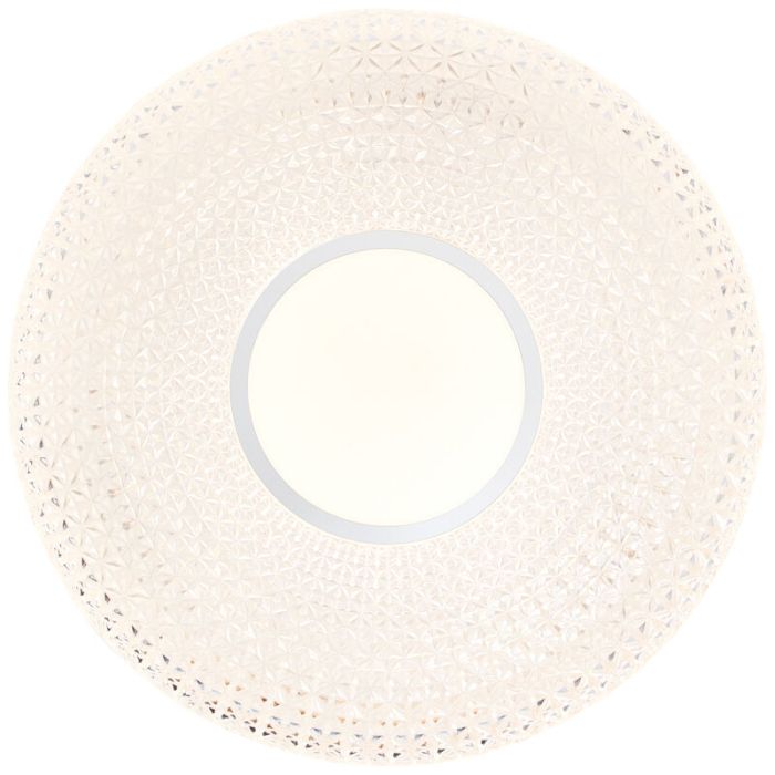 Lampe plafond chromée design, Kaz, 24W, 3000K LED