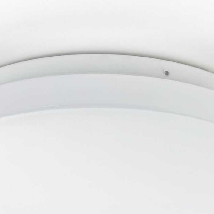 Lampe plafond blanche en plastique, Julie, 12W, 3000K LED