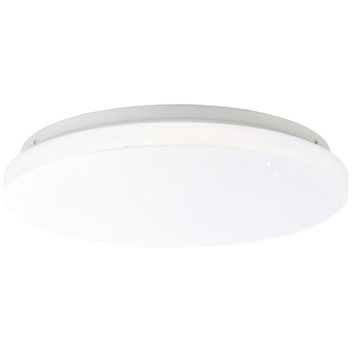 Lampe plafond blanche en plastique, Julie, 18W, 4000K LED