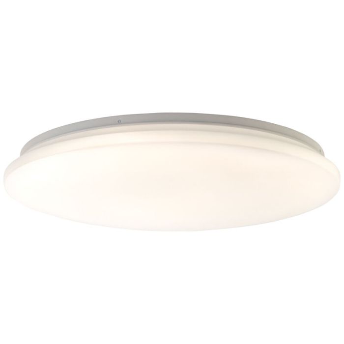 Lampe plafond blanche en plastique, Julie, 36W, blanc chaud à froid réglable LED, avec télécommande
