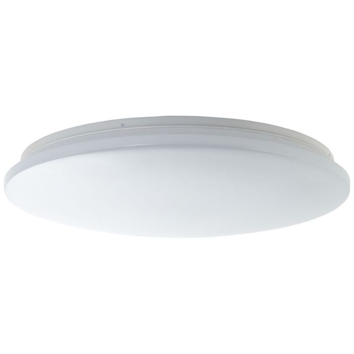 Lampe plafond blanche en plastique, Julie, 36W, blanc chaud à froid réglable LED, avec télécommande