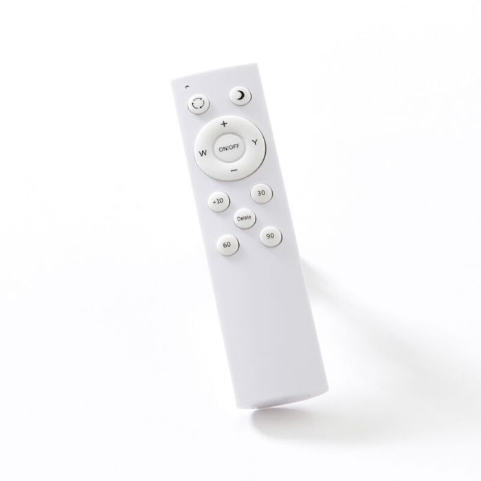 Lampe plafond blanche en plastique, Julie, 36W, blanc chaud à froid réglable LED, avec télécommande