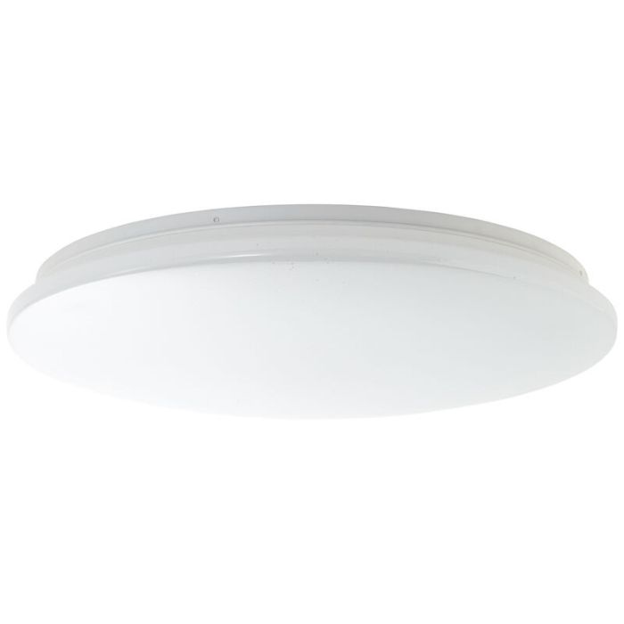 Lampe plafond blanche en plastique, Julie, 36W, couleur réglable LED, avec télécommande