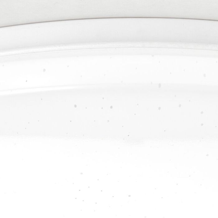 Lampe plafond blanche en plastique, Julie, 36W, couleur réglable LED, avec télécommande