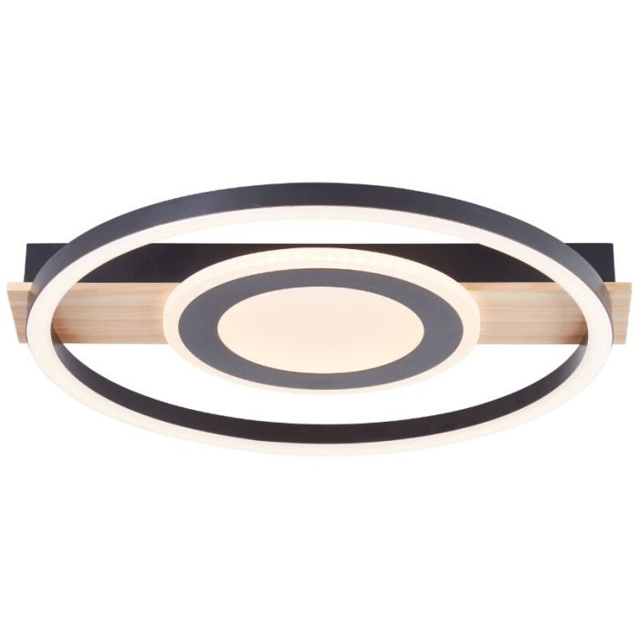 Lampe plafond marronne design, Konrad, 20W, 3000K LED
