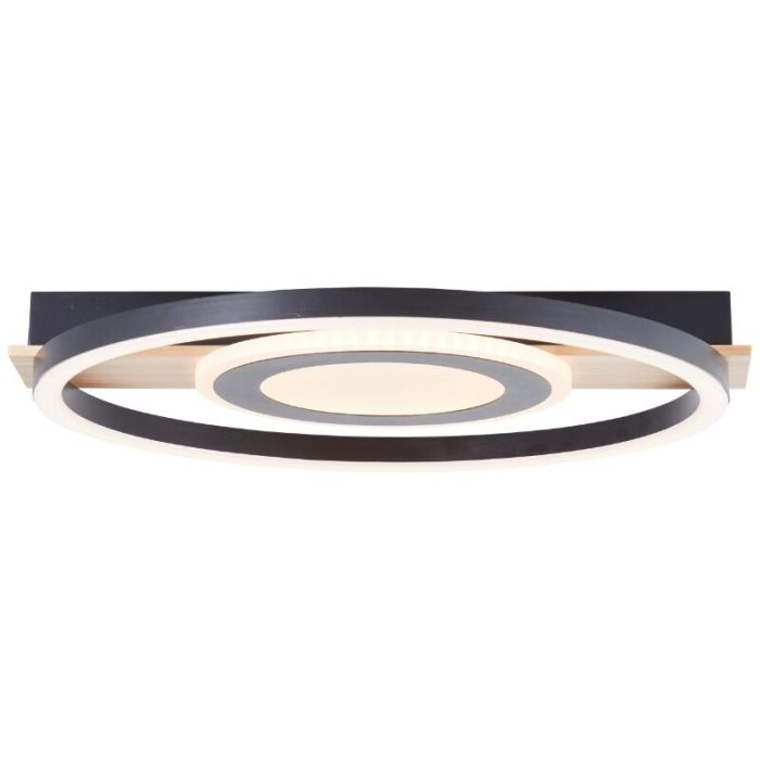 Lampe plafond marronne design, Konrad, 20W, 3000K LED