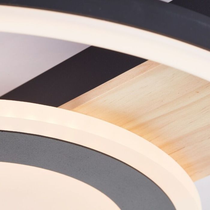 Lampe plafond marronne design, Konrad, 20W, 3000K LED