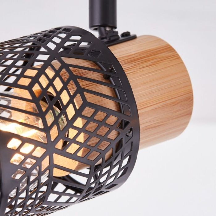 Spot plafond en bois noir, Sherona