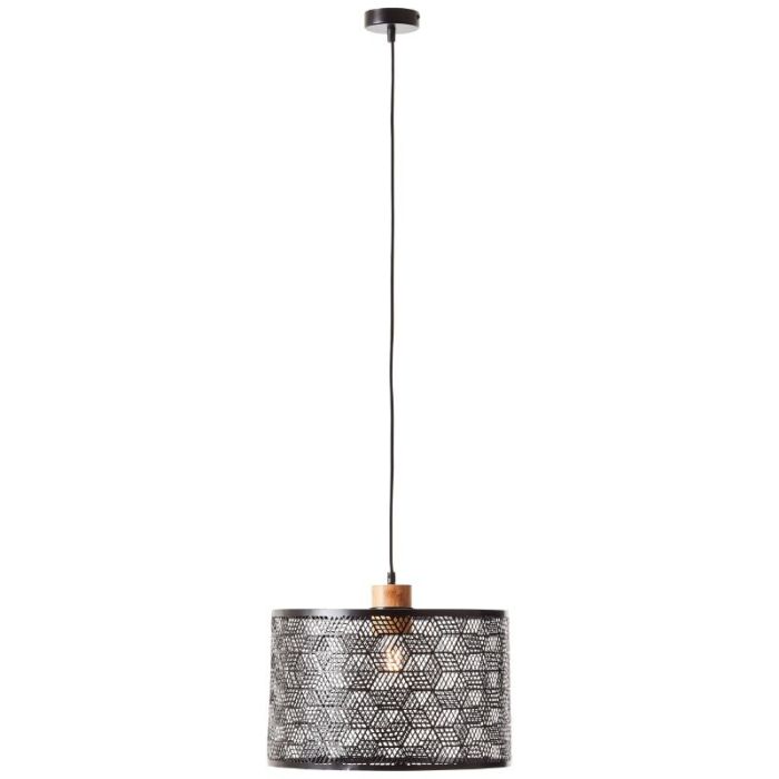 Suspension table à manger en bois noire, Sherona