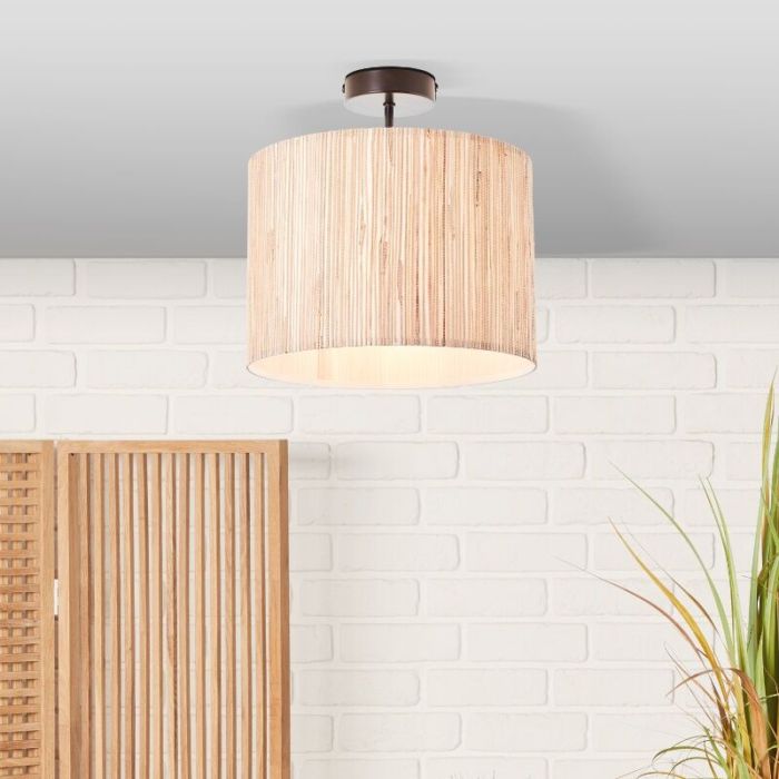 Plafonnier beige rustique, Wenda