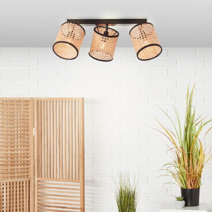 Spot plafond beige rustique, Emmelie