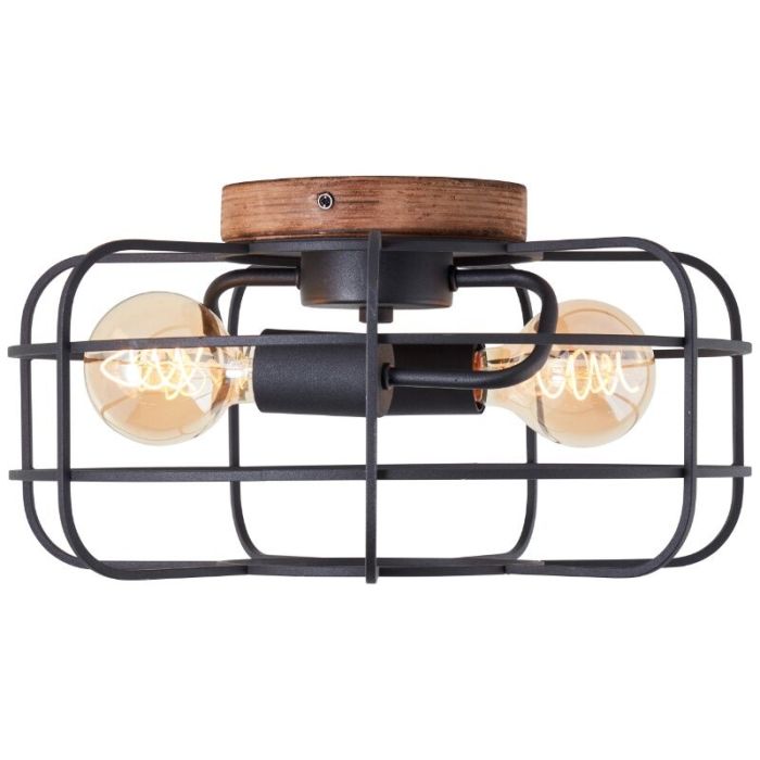 Plafonnier en bois noir, Taede