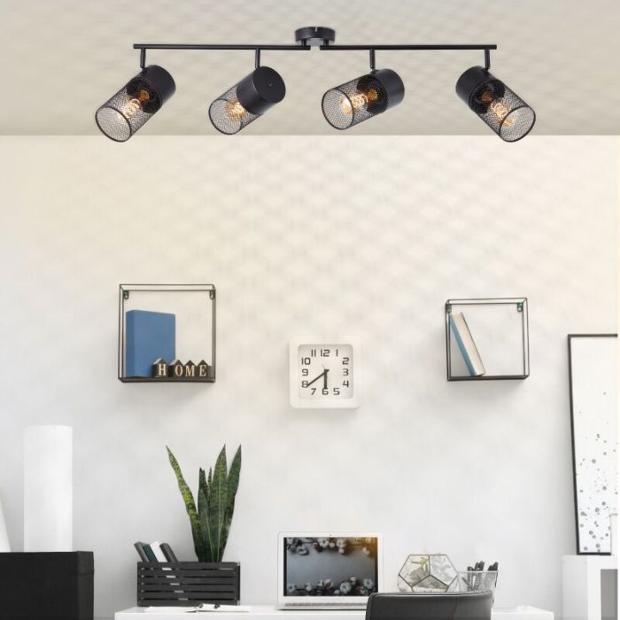 Spot plafond noir industriel, Georgino