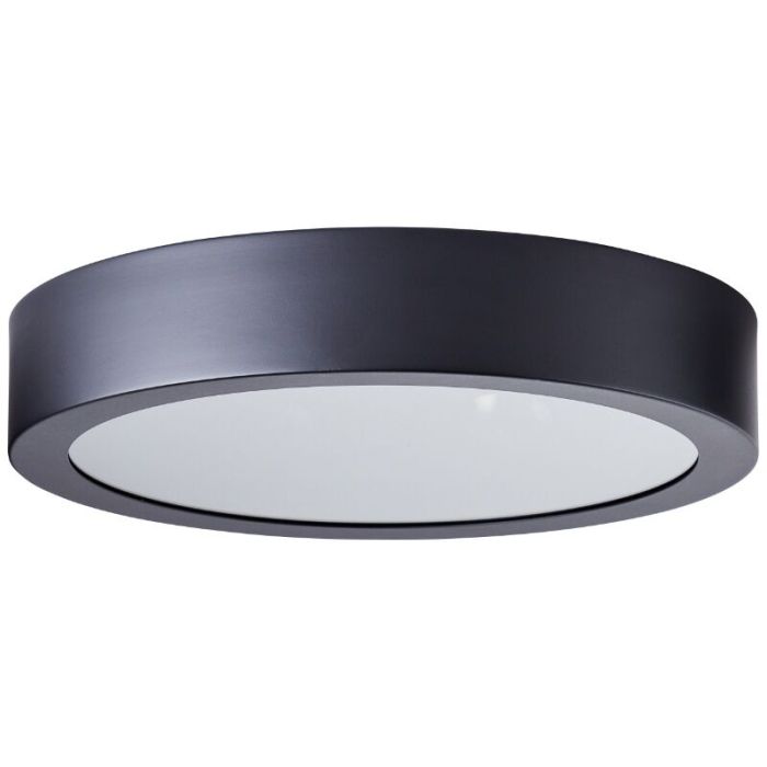 Lampe plafond noire industrielle, Sherman