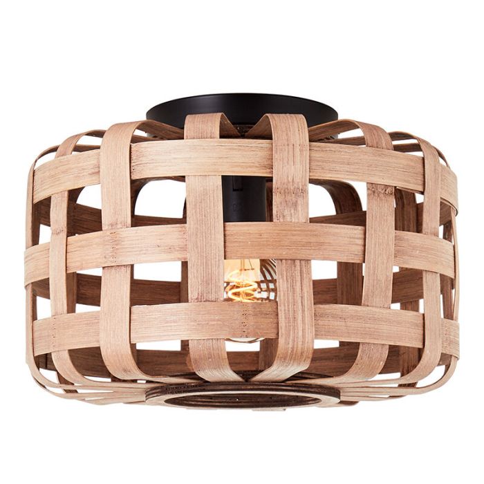 Lampe plafond en bois marronne, Virginie