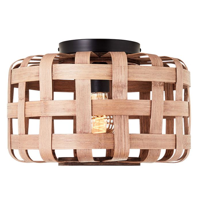 Lampe plafond en bois marronne, Virginie