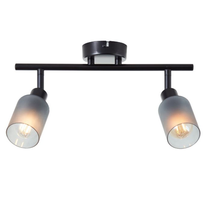 Spot plafond noir en verre, Fanny