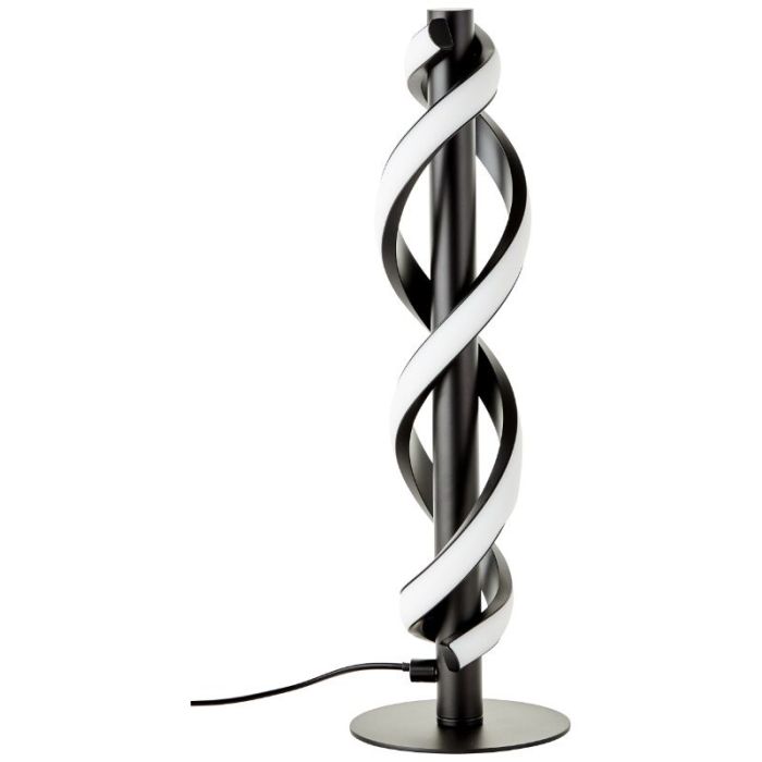 Lampe de table noire moderne, Quang, 9W, 3000K LED, avec interrupteur