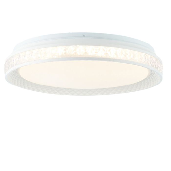 Plafonnier connecté transparent moderne, Rashmi, 24W, blanc chaud à froid réglable LED
