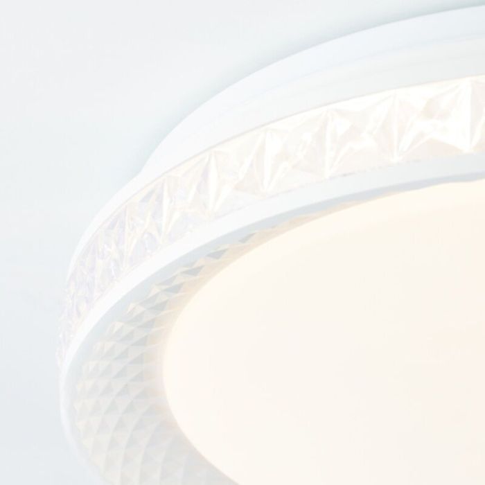 Plafonnier connecté transparent moderne, Rashmi, 24W, blanc chaud à froid réglable LED