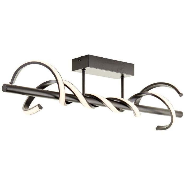 Plafonnier noir moderne, Quang, 16W, 3000K LED