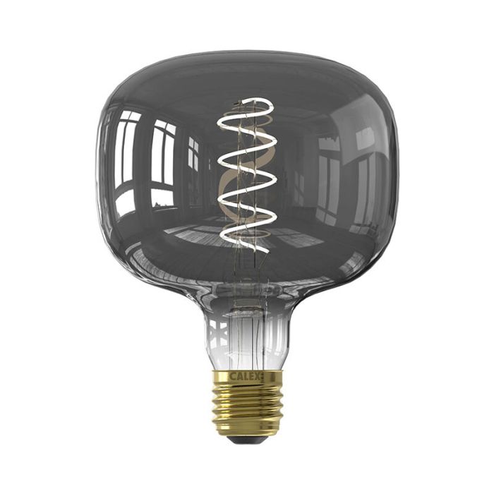 Lampe de filament de LED Calex gris, galets, E27, 2200K (très attrayant blanc), gradable