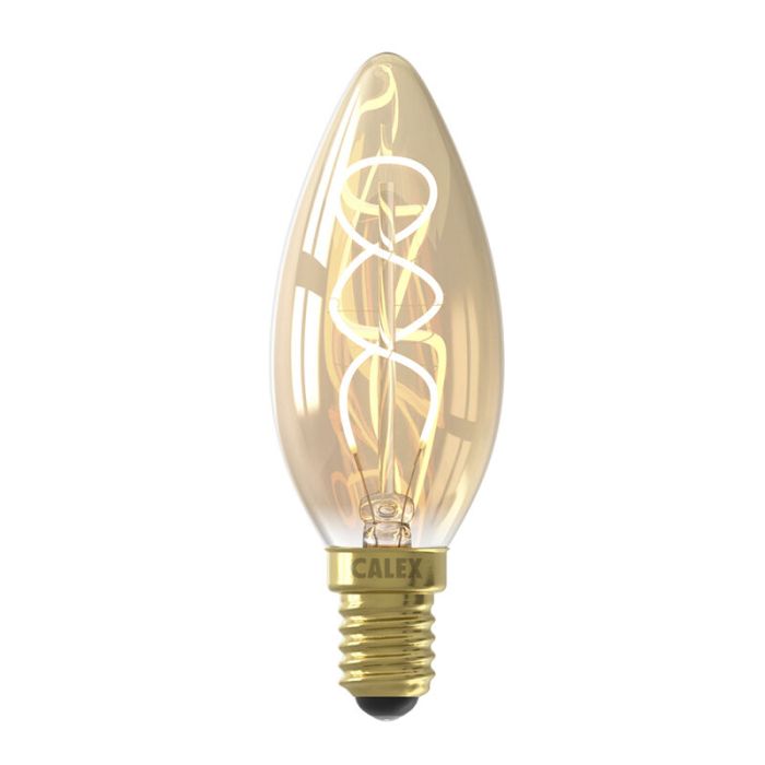 Calex ampoule LED bougie E14 gradable ambre, 2,5W, 2100K