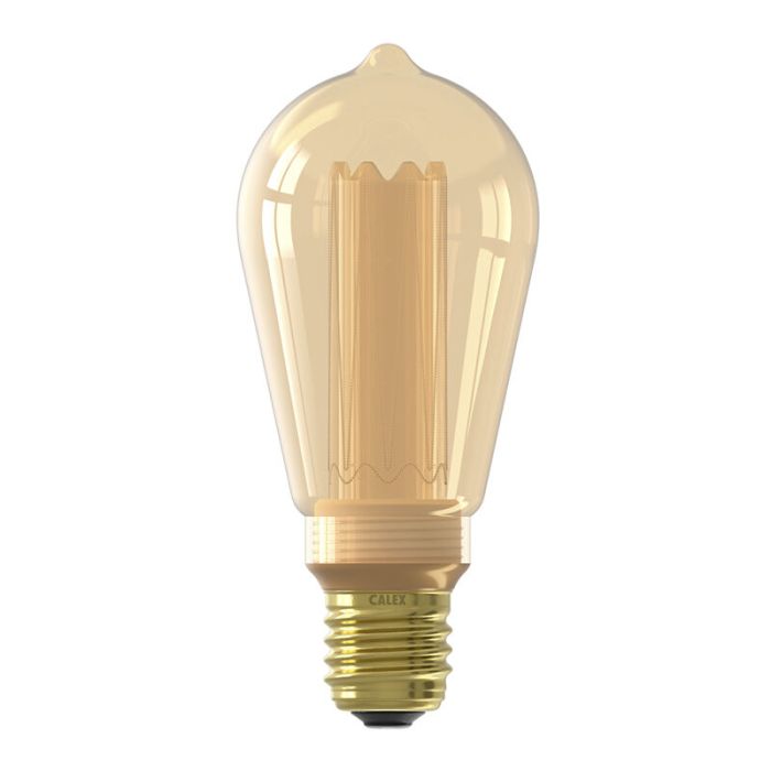 Calex ampoule LED Edison E27 gradable ambre, 3,5W, 1800K