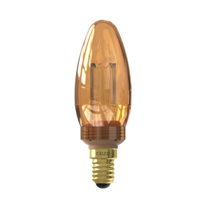 Calex ampoule LED bougie E14 gradable ambre, 2,3W, 1800K