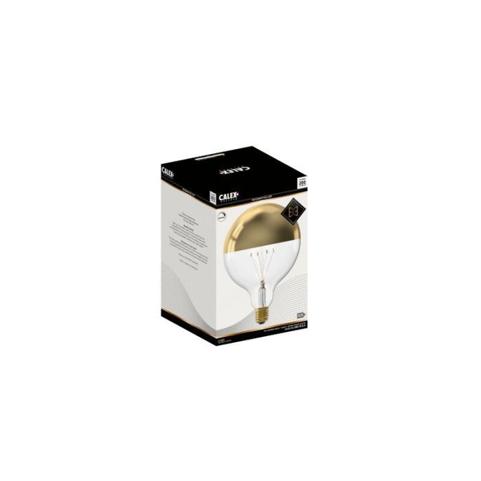 Calex ampoule calotte E27 gradable or, 4W, 1800K