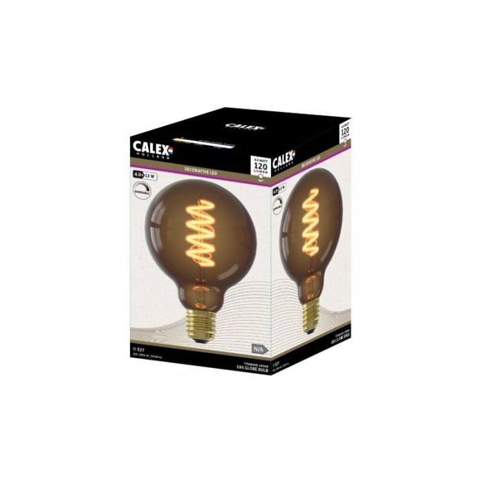 Calex ampoule filament E27 gradable marron, 4W, 1800K